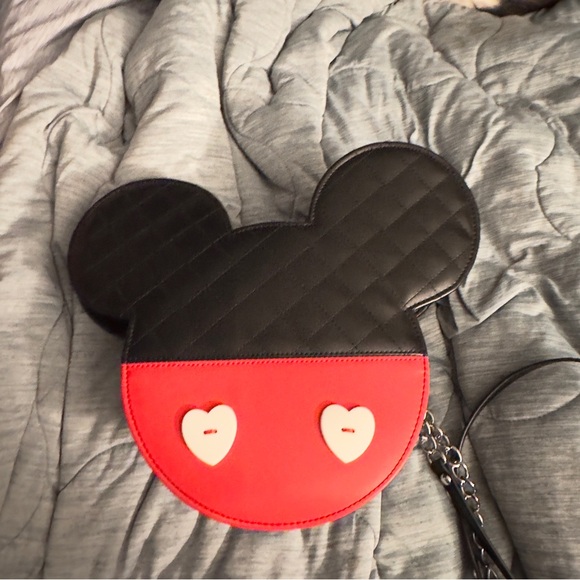 One side is Minnie and the other is Mickey crossbody - Picture 1 of 2